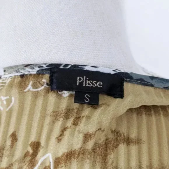 90s Y2K Bell Sleeve Animal Print Blouse Multicolor  S - Picture 9 of 9